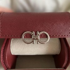 Ferragamo Home Watch Case Roll Gancini Bordeaux VHTF Designer Daily Use Popular picture