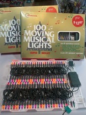 VTG Woolworth 100 Moving Musical Christmas Color Lights 21 Melodies One Box HTF picture