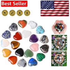 Elegant 20PCS Natural Healing Crystal Gift Box for Women - Stress Relief Stones picture