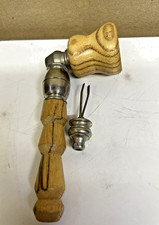 Vintage Unused Rare Large Brindle Bowl Wood Pipe W/Clip 70 Wood Stock 5 Inches picture
