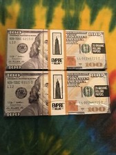 EMPIRE $100.00 BILL (3) PACKS ORGANIC KING SIZE SLIM (20 LEAVES/TIPS) SHIPS USA picture