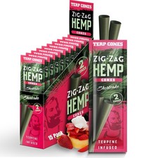 ZIG-ZAG Natural Infused Cones - Pink - 2 Cones Per Pack, 15 Pack Carton, Preroll picture