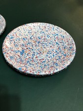 RARE END OF DAY CONFETTI MULT-COLOR Graniteware Enamelware  VINTAGE UNIQUE picture