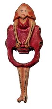 Vintage Cast Iron Naked Lady Bottle Opener Art Deco Iron Nude Woman picture