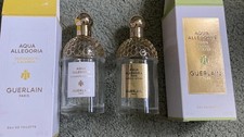 2 EMPTY GUERLAIN 4.2 Oz BOTTLES & Boxes Aqua Allegoria EDT Bergamote & EDP Forte picture