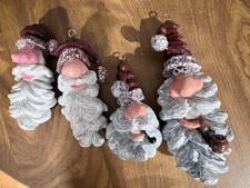 David Snyder Folk Art Unique Santa Ornaments 4 picture