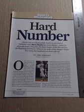 2006-Sports Illustrated Article - Hard Number- Barry Bonds-5 Pages-Classic picture