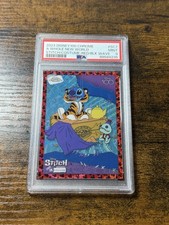 2023 Topps Chrome Disney 100 A Whole New World Stitch Red & Black Wave /28 PSA 9 picture