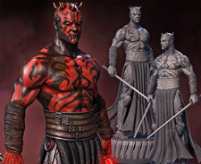 Darth Maul Resin Sculpture Statue Model Kit  Star Wars Unpainted/Unassembled picture