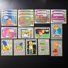 1990 Topps The Simpsons Rookie Stickers & Cards - 19 Card Lot picture