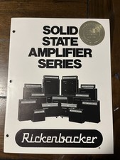 Vintage 1981 Rickenbacker Solid State Amplifiers Series Catalog picture