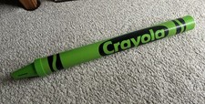 Vintage 1994 Giant Crayola Green Crayon Bank 30” Coin Bank RARE 90s Rare picture