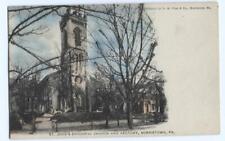 Postcard St John's Episcopal Church + Rectory Norristown PA  picture