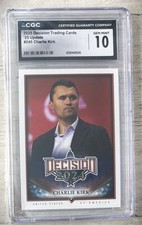 CHARLIE KIRK  DECISION Trading Cards 2025 Update 245 CGC GEM MINT 10 picture