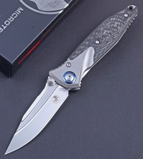 Delta Folding Knife D2 Blade Hunting Carbon Fiber Titanium Handle High Quality picture