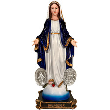 Virgen Milagrosa 16 Inch Resina Figure  Virgen De La Medalla Milagrosa picture