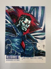 2022 UD Allegiance: Avengers vs XMen MISTER SINISTER Sketch Card 1/1 by Kurobhie picture