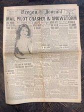 Vtg Oregon Daily Journal Newspaper Jan 23, 1928 Portland Oregon W Advertisements picture