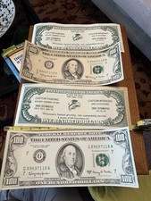 Vintage 1970’s Advertising Paper Money Bills $100 Custom Vans DMC picture