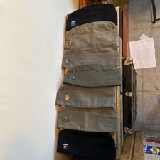 WW2 US NAVY Caps With ORIGINAL Rank Pins + 1 FREE USMC Cap 7 Total picture