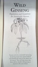 WISCONSIN, WILD GINSENG, REGULATIONS & GUIDELINES FOR SUSTAINABLE HARVEST picture