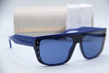 NEW JIMMY CHOO RYLAN/S PJPKU BLUE SILVER AUTHENTIC FRAMES SUNGLASSES 140 MM picture