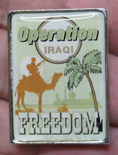 Vintage Operation Iraqi Freedom War Military Pins rare picture