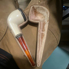 Meerschaum Tabacco pipe sterling  picture
