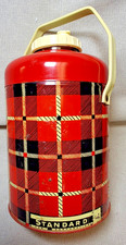 Vintage Plaid Tartan STANDARD CAN CORPORATION 1/2 Gallon Insulated Thermos JUG picture