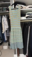 Missoni Knit Dress Grey Stripe Sleeveless Size 42IT/6US picture