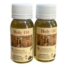 2 Bottles of 60ml Holy Anointing Oil from Jerusalem Holy Land picture
