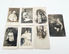 Antique RPPC Photo Postcard Lot Family Children Mother Portraits Early 1900s picture