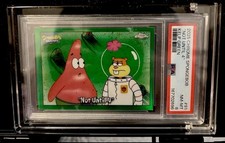 2025 Topps Chrome SpongeBob Kelp Green Not Until 4 PSA 8 picture