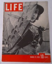 Life Magazine ( Spring Showers )  COVER ONLY March 27. 1939 picture