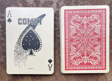 Antique c1905 Andrew Dougherty Comet Playing Cards 52/52 no J Dragon Back VG picture