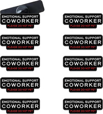 Emotional Support Coworker Enamel Pin 10Pcs, Funny Pins for Adults picture
