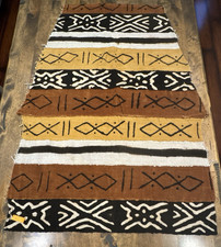 Vintage African Mud Cloth Block Print Fabric 40