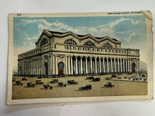 1921 New Union Depot Chicago Illinois Postcard Union Station 1¢ Stamp Posted picture