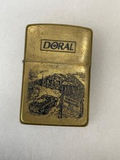 Vintage 1996 Zippo Lighter Doral Cigarettes Welcome to Tobaccoville NC XII picture