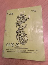 Original Bally Cirqus Voltaire pinball operations  manual 1997 picture