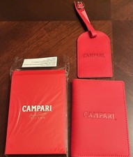 NEW Collectible Campari Travel Set (Passport Holder & Luggage Tag) picture
