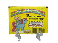 Vtg My Little Pony Sticker Single Diamond Hasbro 1986 Trading Card 102-149 picture