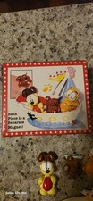 Vintage PAWS Garfield, Odie and Pooky Bear In Boat Refrigerator Magnet RARE NIB picture