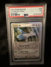 2003 Pokemon Ex Dragon #94 Latios Ex Holo PSA 3 VG picture