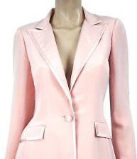 OSCAR DE LA RENTA Pink Label Pink Silk Tuxedo Jacket Blazer 4 picture