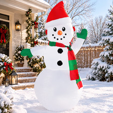 Christmas Inflatables Outdoor Christmas Decorations for Yard 4FT Snowman,Yard picture