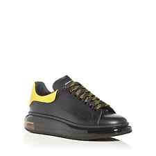 Alexander McQUEEN Mens Oversized Transparent Sole Sneakers Black Yellow EUR 39.5 picture