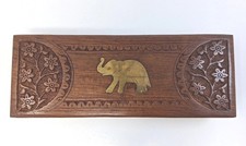 Crown Plaza Hotel Box Wood Brass Elephant Inlay Floral Gurgaon India 8