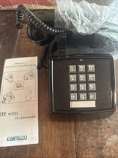 ITT Cortelco Vintage Phone Black 25000-MBA-20M 11-94 E New Old Stock Collector picture