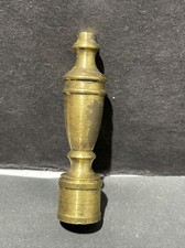 VTG UNFINISHED 2 1/2' TALL  LAMP FINIAL WITH 1/8-27 IPS THREAD 3/8 DIAMETER picture
